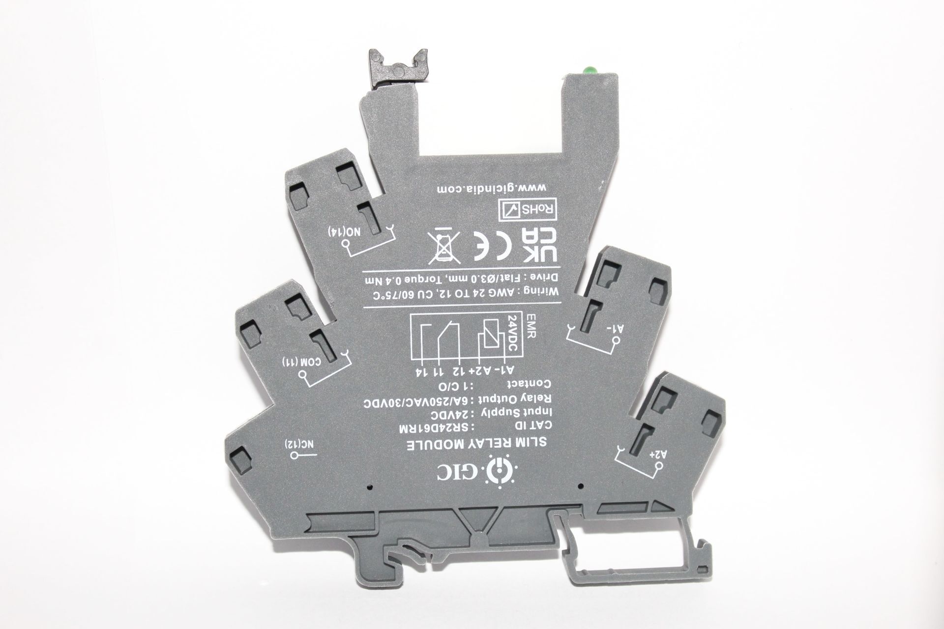 SR24D61RM 24 VDC SLIM RELAY MODULE WITH SOCKET