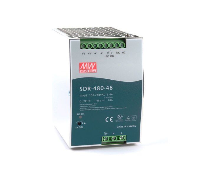SDR-480-48 48Vdc 10.0Amp DIN Rail