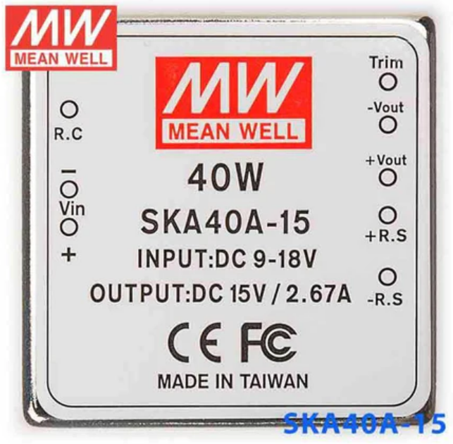 SKA40A-15 09~18Vdc>+15Vdc 2,67Amp