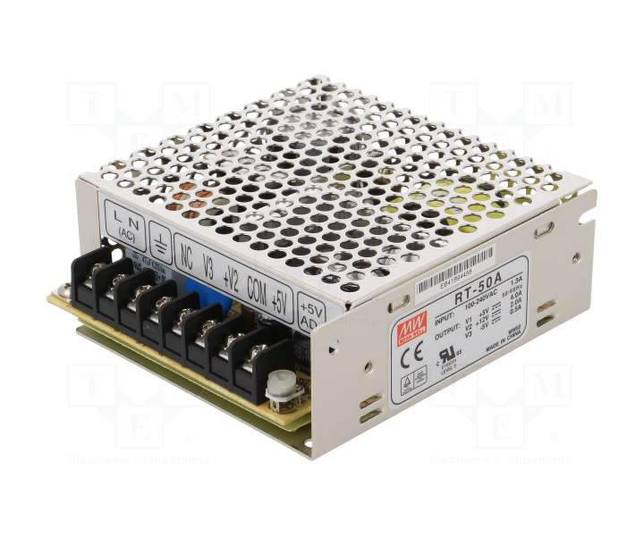 RT-50A RT50A +5/+12/-5 Vdc MEANWELL