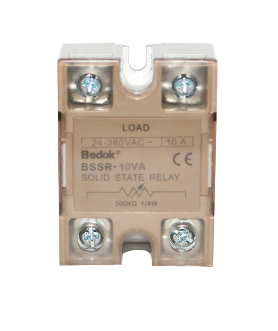 BSSRE-10VA 500KOHM/2W Potansiyometre İle Sürülebilen,24-380VAC Çıkış Voltajı,10A Monofaze SOLİD STATE RELAY(SSR Röle)