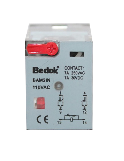 BAM2IN-110VAC ÇİFT KONTAK 110AC 7A RÖLE