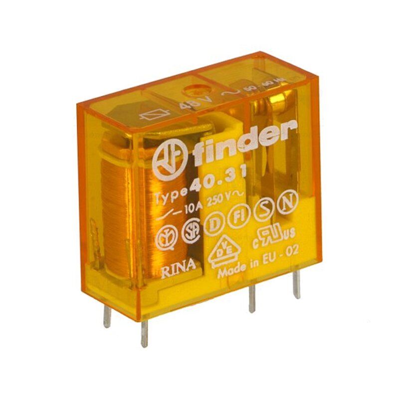 (F.40.31.8.048.0000) 3,5 MM PİM MESAFESİ, 48VAC BOBİN, 1CO,10A KONTAK