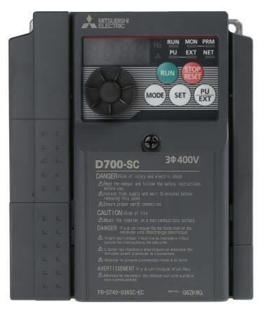 FR-D740-036SC-EC FRD740036SCEC Mitsubishi Sürücü 1,5KW Üç Fazlı 380 Vac Beslemeli