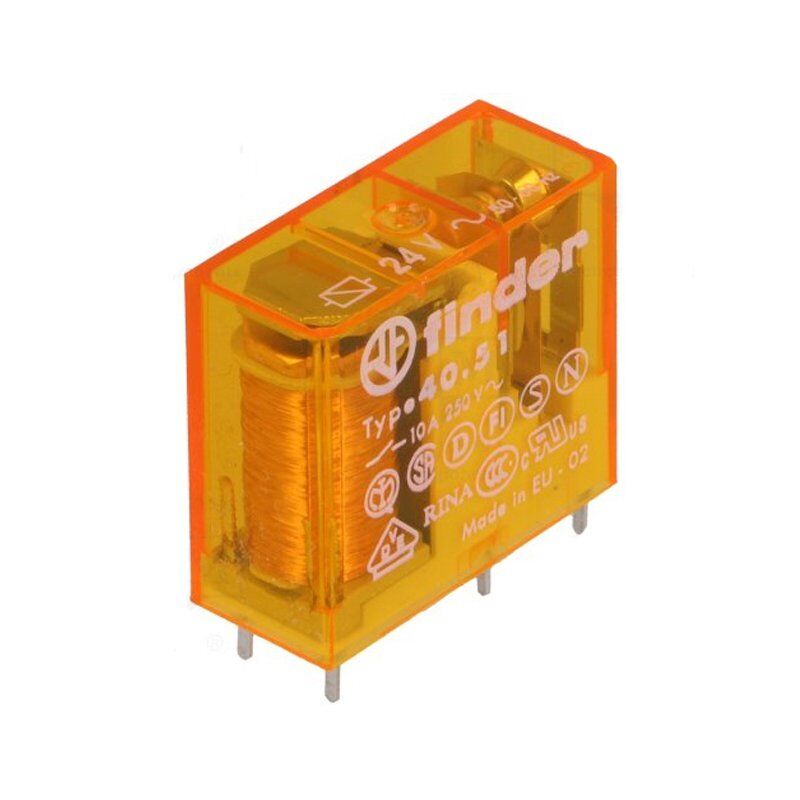 (F.40.51.8.024.0000) MİNYA P.C.B. RÖL 1 CO-10A KONT 24V AC PİN:-5 MM