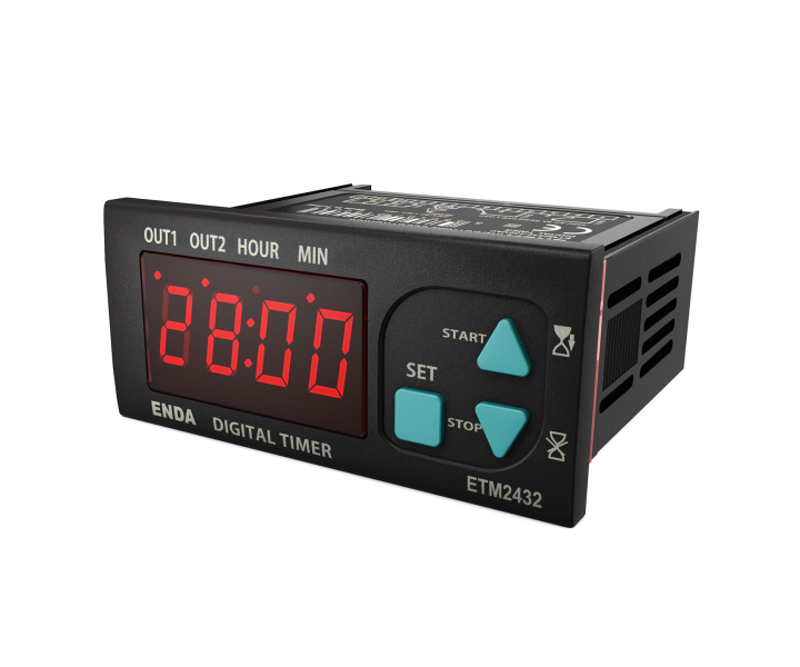 ETM2432-230 Dijital Zaman Rölesi 77x35mm 230V AC +%10-%20 50/60Hz ENDA |