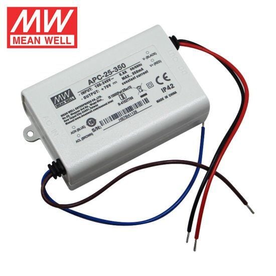 APC-25-350 APC25350 25~70Vdc 350mA IP30 MEANWELL
