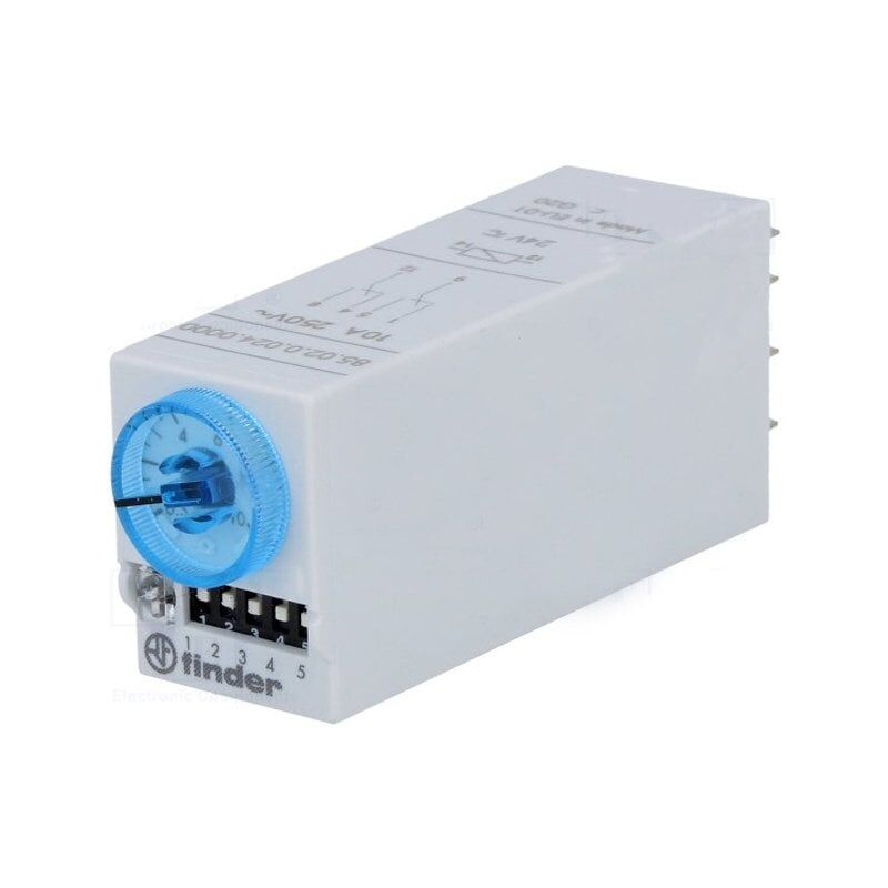 (F.85.02.0.024.0000) MİNYA ZAMAN RÖLE 2CO-10A KONT 24V AC/DC