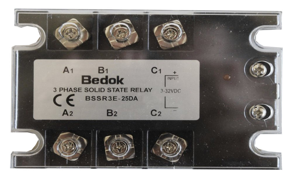 BSSR3E-25DA BEDOK 3-32VDC Tetikleme,24-480VAC Çıkış Voltajı,25A Trifaze SOLİD STATE RELAY(SSR Röle)