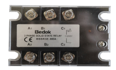 BSSR3E-80DA BEDOK 3-32VDC Tetikleme,24-480VAC Çıkış Voltajı,80A Trifaze SOLİD STATE RELAY(SSR Röle)