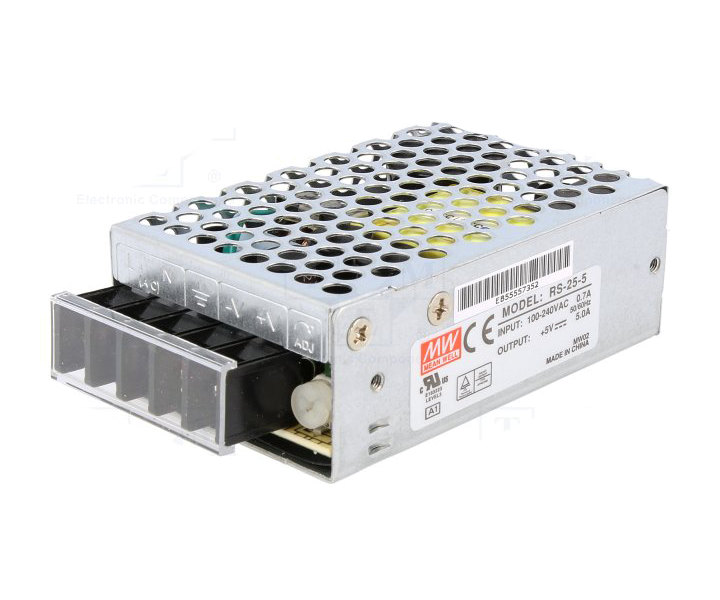 RS-025-05  	05Vdc 5.0Amp  MEANWELL |