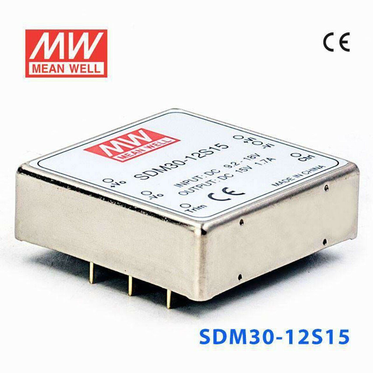 SDM30-12S15  09~18Vdc>+15Vdc 1.7Amp