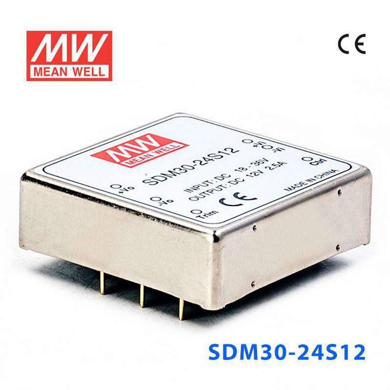 SDM30-24S12  18~36Vdc>+12Vdc 2.5Amp