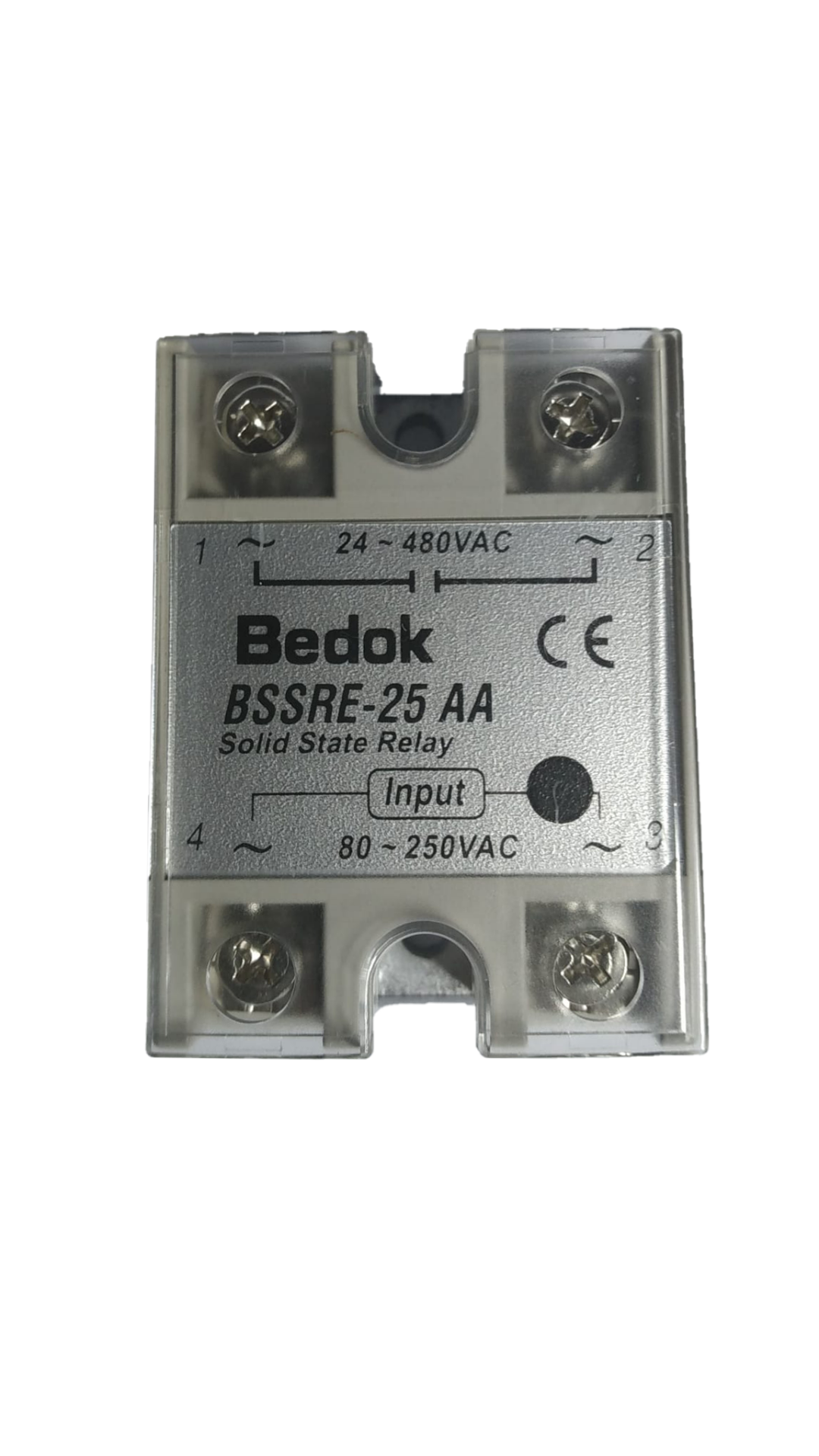 BSSRE-25AA BEDOK 80-250VAC Tetikleme,24-380VAC Çıkış Voltajı,25A Monofaze SOLİD STATE RELAY(SSR Röle)