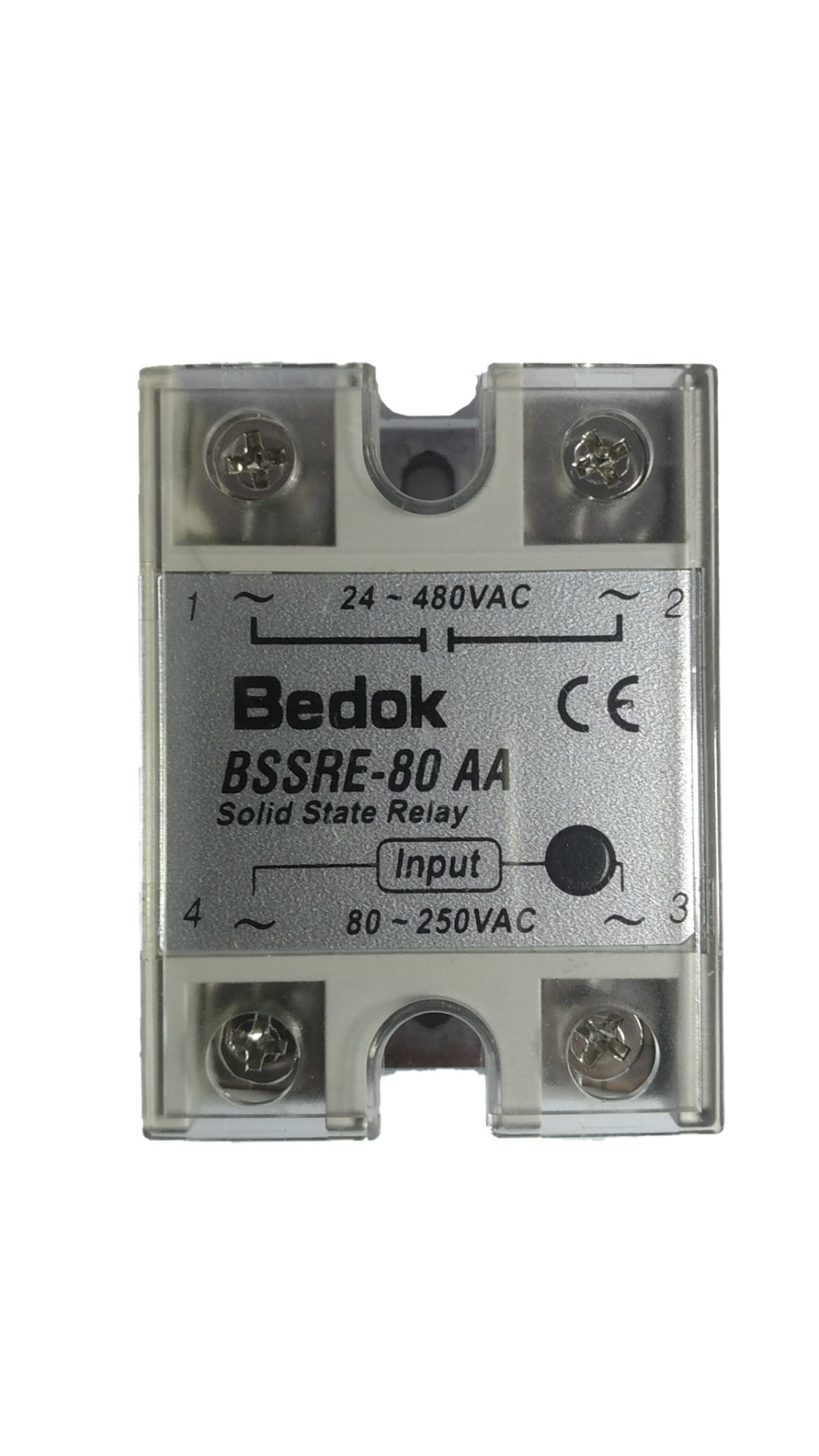 BSSRE-80AA BEDOK 80-250VAC Tetikleme,24-380VAC Çıkış Voltajı,80A Monofaze SOLİD STATE RELAY(SSR Röle)