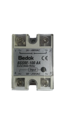 BSSRE-100AA BEDOK 80-250VAC Tetikleme,24-380VAC Çıkış Voltajı,100A Monofaze SOLİD STATE RELAY(SSR Röle)