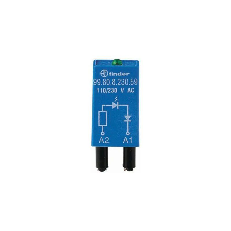 (F.99.80.0.060.98) LEDLİ YEŞİL LED+VARISTOR ;28-60 V AC/DC