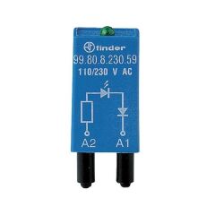 (F.99.80.0.230.59) YEŞİL LED 110-240 VAC/DC