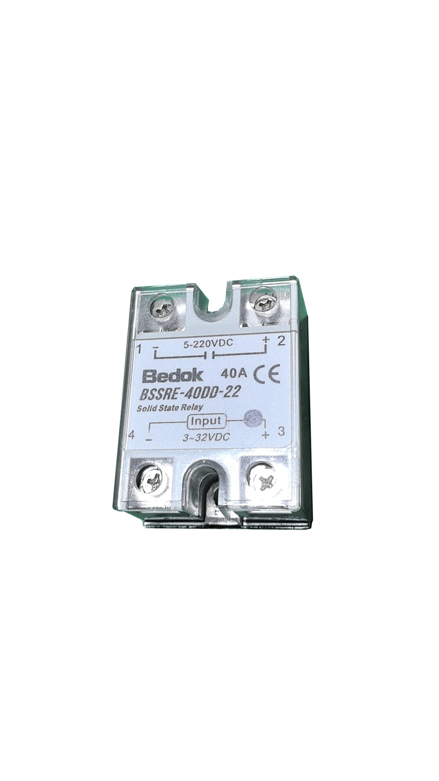 BSSRE-40DD-22 BEDOK 3-32VDC Tetikleme,5-220VDC Çıkış Voltajı,40A Monofaze SOLİD STATE RELAY(SSR Röle)