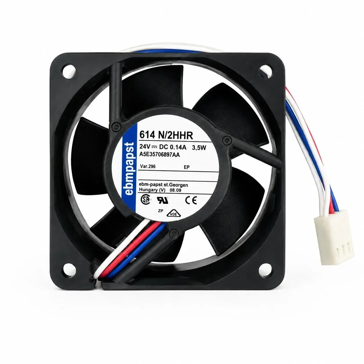 Ebmpapst 614N/2HHR DC Aksiyel Fan 24V 60x60x25 mm - Bilyalı / Sensörlü