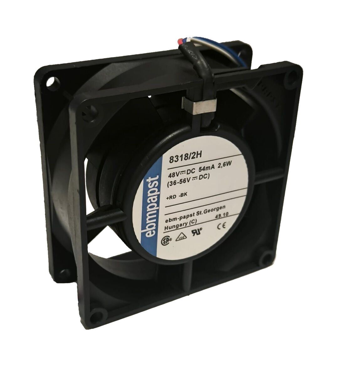 Ebmpapst 8318/2H DC Aksiyel Fan 48V 80x80x32mm Bilyalı Yatak Takometreli Yüksek Performans
