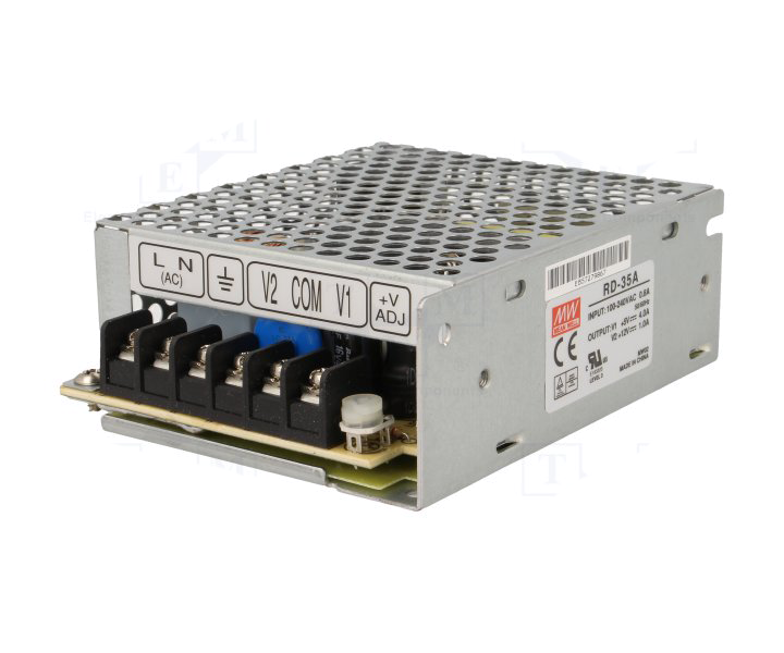 RD-035A  	+5/+12Vdc 4.0/1.0Amp  MEANWELL |