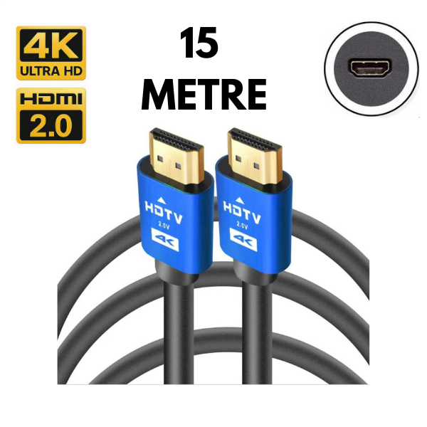 MAS HDMIPRO15 4K Ultra HD HDMI 2.0 Kablo 15 Metre - 60Hz 18Gbps