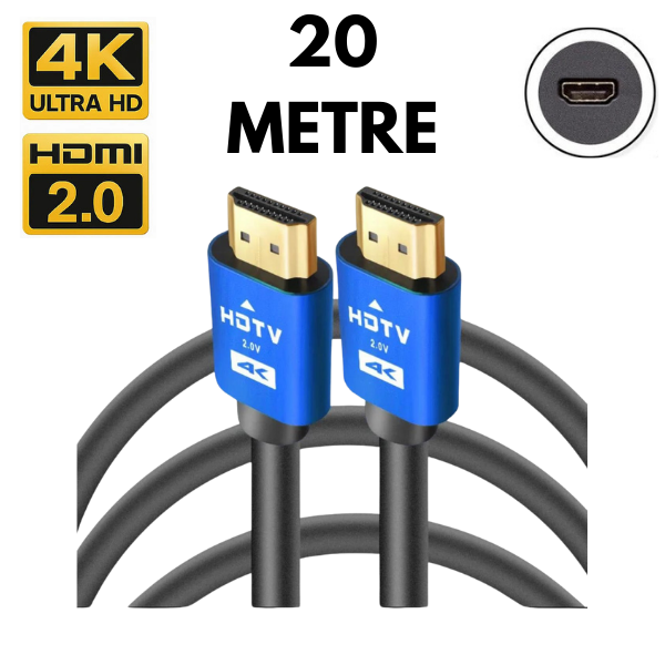 MAS HDMIPRO20 4K Ultra HD HDMI 2.0 Kablo 20 Metre - 60Hz 18Gbps
