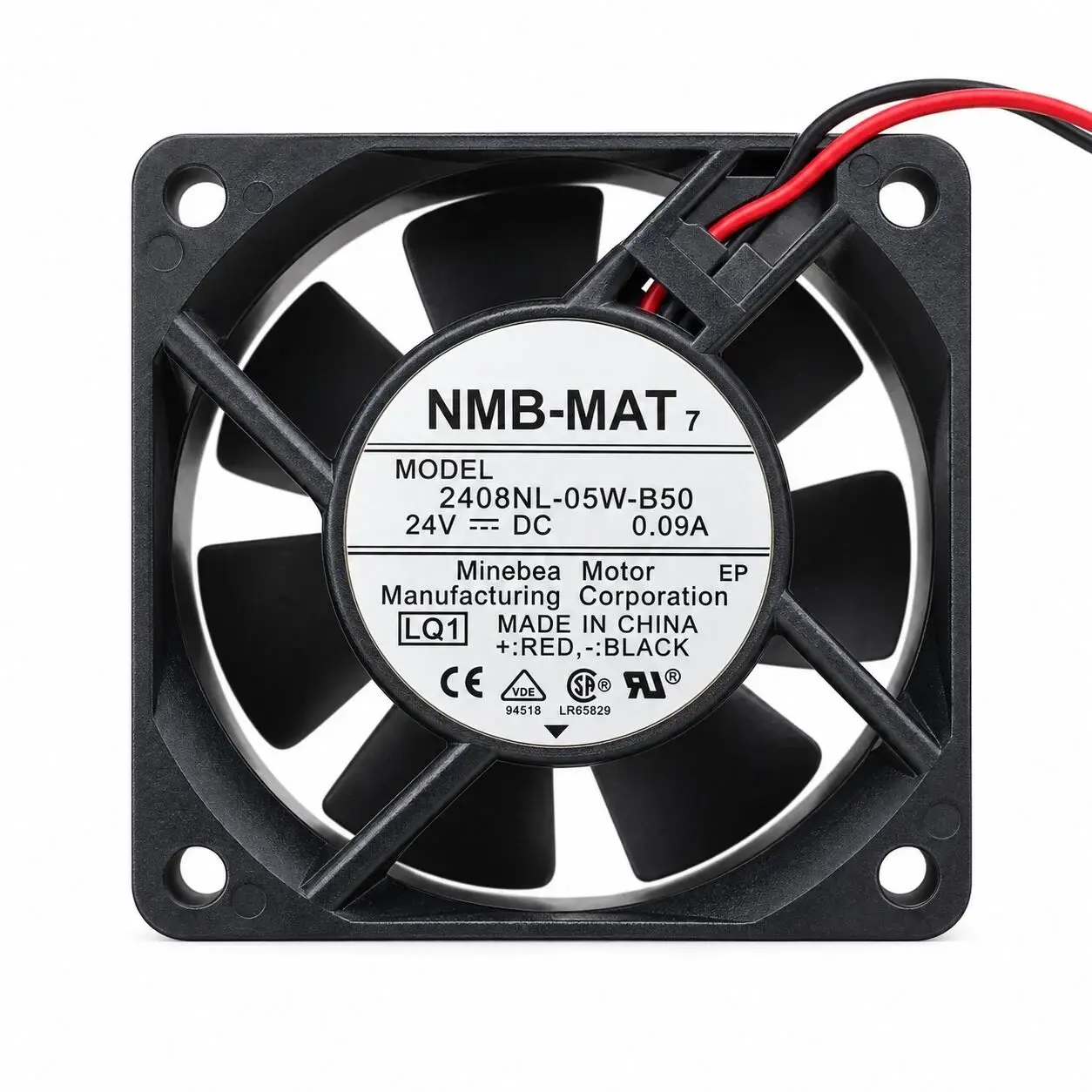 NMB 2408NL-05W-B50 DC Fan 24V 60x60x20 mm - Çift Rulmanlı