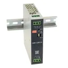 Mean Well XDR-120E-24 Ray Tipi Güç Kaynağı - 24V 5A 120W / DIN Rail
