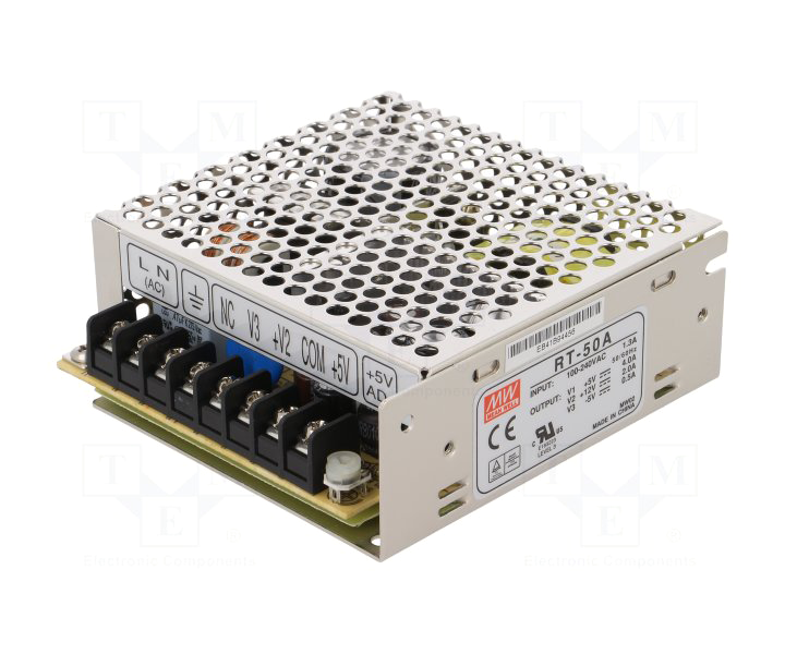 RT-50A RT50A +5/+12/-5 Vdc MEANWELL