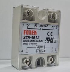 SSR-40LA SCR-40LA FOTEK 40A 4-20MA GİRİŞLİ LİNEER SCR KONTROL