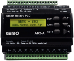 AR2-A-24VDC-14D-RTC Akıllı Röle / PLC