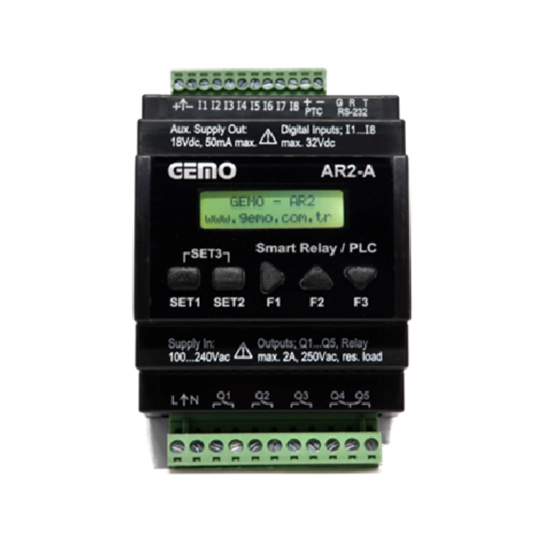 AR2-A-24VDC-8D Akıllı Röle / PLC