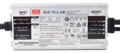 XLG-75-L-AB  53~107Vdc,700~1050mA Constant Power,DIM+ADJ.