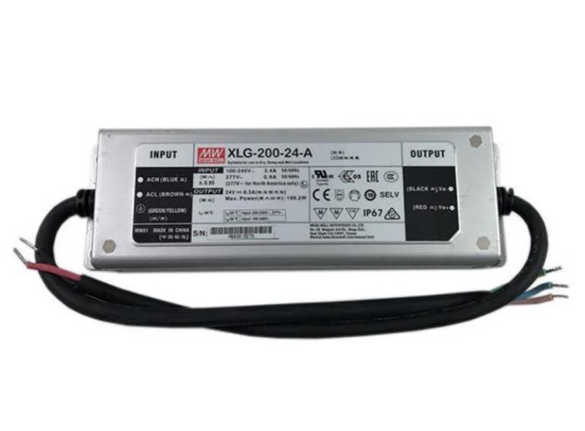 XLG-200-24-A XLG20024A 24Vdc,8.3Amp,Current Adj.,(16.8~24Vdc CC)  MEANWELL
