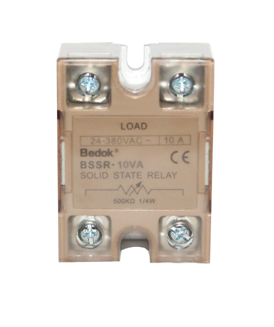 BSSRE-10VA 500KOHM/2W Potansiyometre İle Sürülebilen,24-380VAC Çıkış Voltajı,10A Monofaze SOLİD STATE RELAY(SSR Röle)