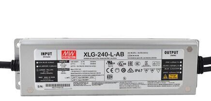XLG-240-L-AB  178~342Vdc,700~1050mA Constant Power,DIM+ADJ.