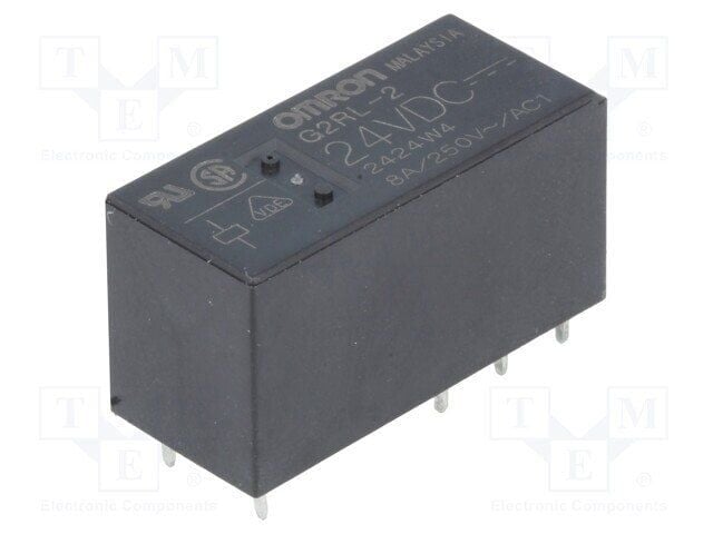 OMRON G2RL-2 Röle | 8A 250V AC DPDT PCB Rölesi