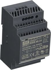 MEANWELL HDR-60-24 24V 2.5A Güç Kaynağı | DIN Rail Ray Tip PSU