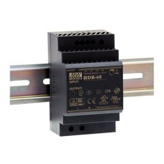 MEANWELL HDR-60-24 24V 2.5A Güç Kaynağı | DIN Rail Ray Tip PSU