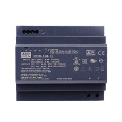 HDR-150-12  12Vdc 11.3 Amp DIN Rail StepShape