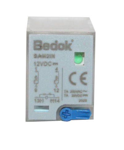 BAM2IN-12VDC  ÇİFT KONTAK 12DC 7A RÖLE
