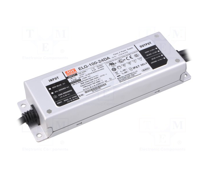 ELG-100-24DA ELG10024DA 24Vdc 4.00Amp DALI Control  MEANWELL