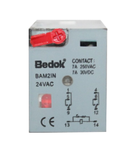 BAM2IN-24VAC  ÇİFT KONTAK 24AC 7A RÖLE