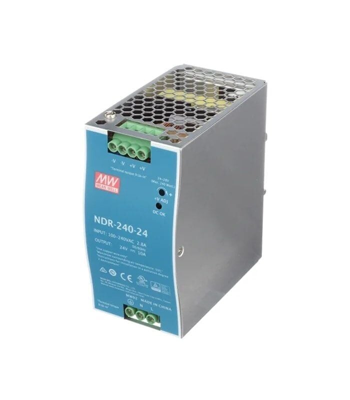 Meanwell NDR-240-24 24Vdc 10.0Amp Ray M. | PHOENIX  PS/1AC/24DC/240W/EE Muadili