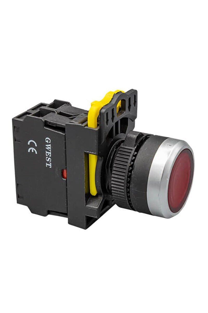 A5-01D   KIRMIZI STOP/YAYLI/LEDLİ 220V