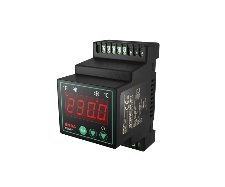 ET5411-230  Dijital On-Off Termostat TH 35 tipi raya monte 230V AC +%10 -%20 50/60Hz  ENDA |