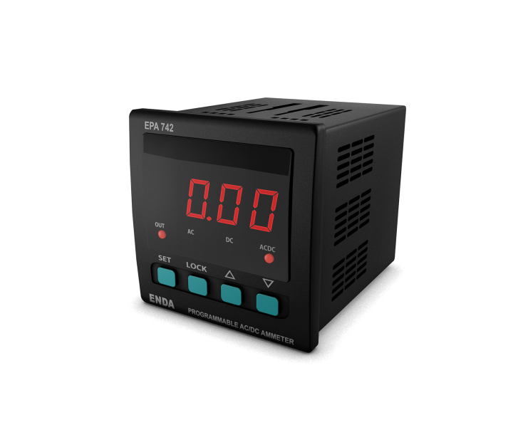 EPA742-SM   Dijital Ampermetre 72x72mm 10-30V DC / 8-24V AC  ENDA | EPA742-LV Muadili