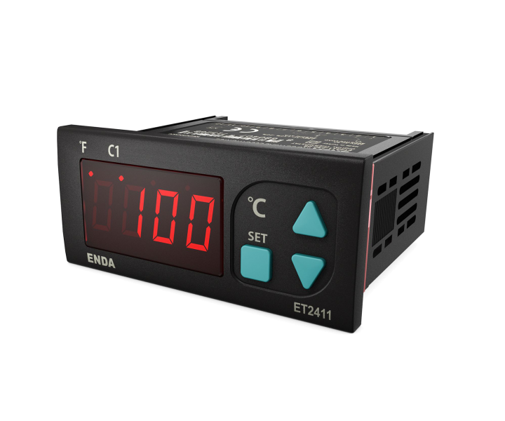 ET2411-230  Dijital On-Off Termostat 77x35mm 230V AC +%10 -%20  ENDA | ET2411-230-08 Muadili
